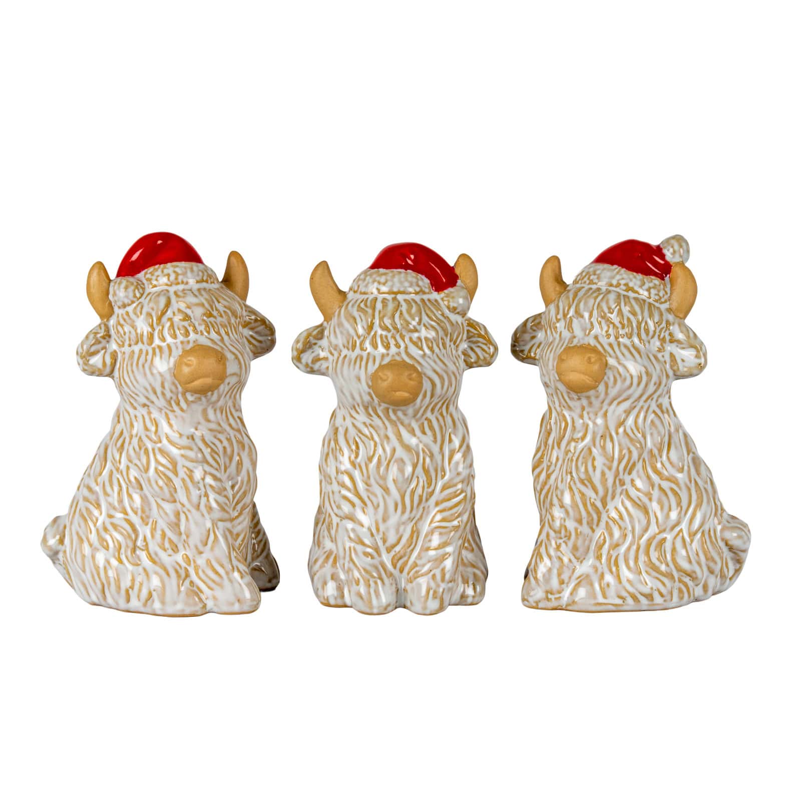 Merry Moo Ceramic Cow Ornament – Christmas Decorations