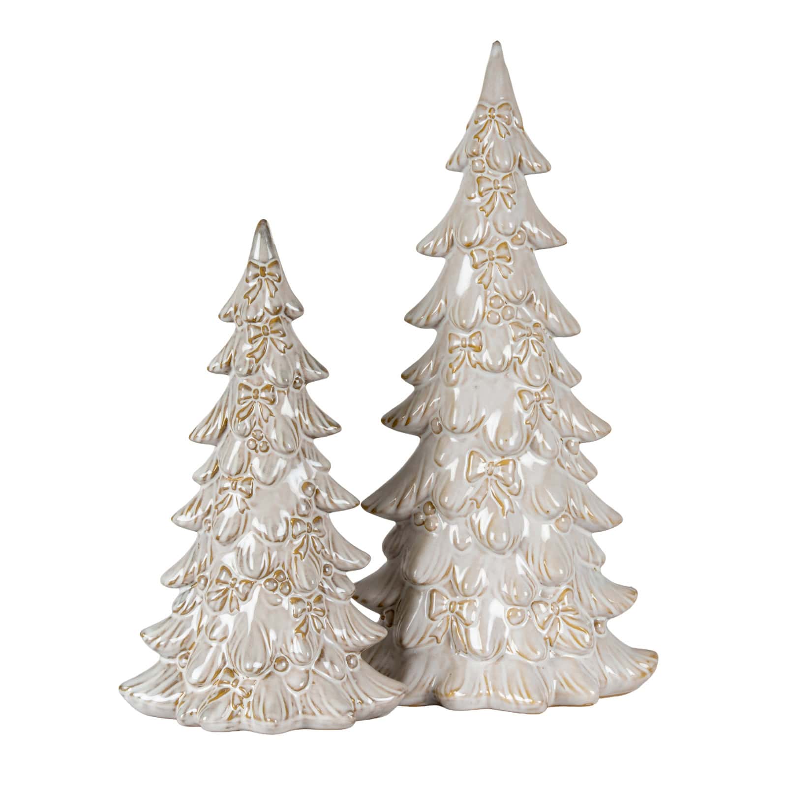 Alora Ceramic Small Tree With Bows – Christmas Decorations