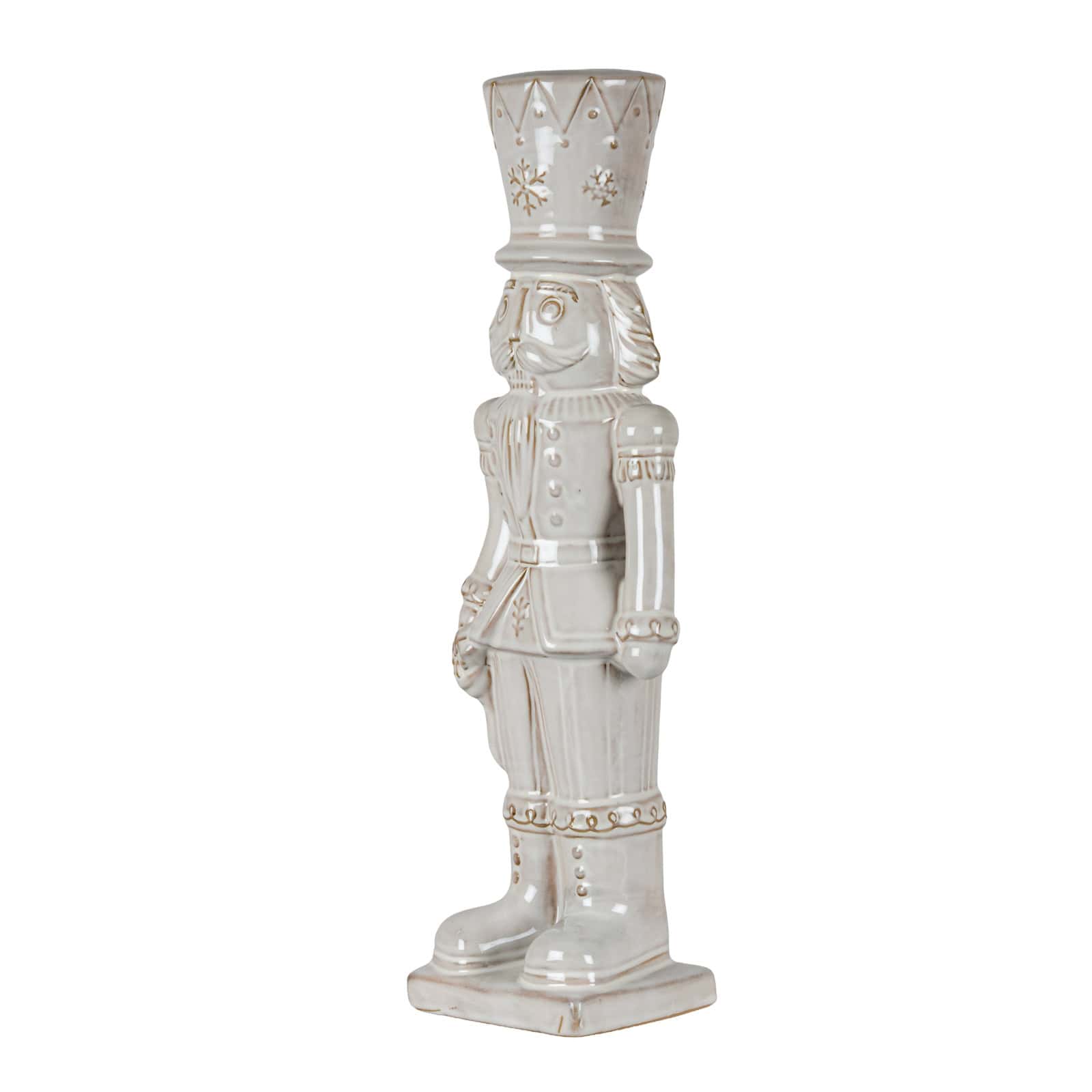 Alora Ceramic Nutcracker With Stocking – Colour: White