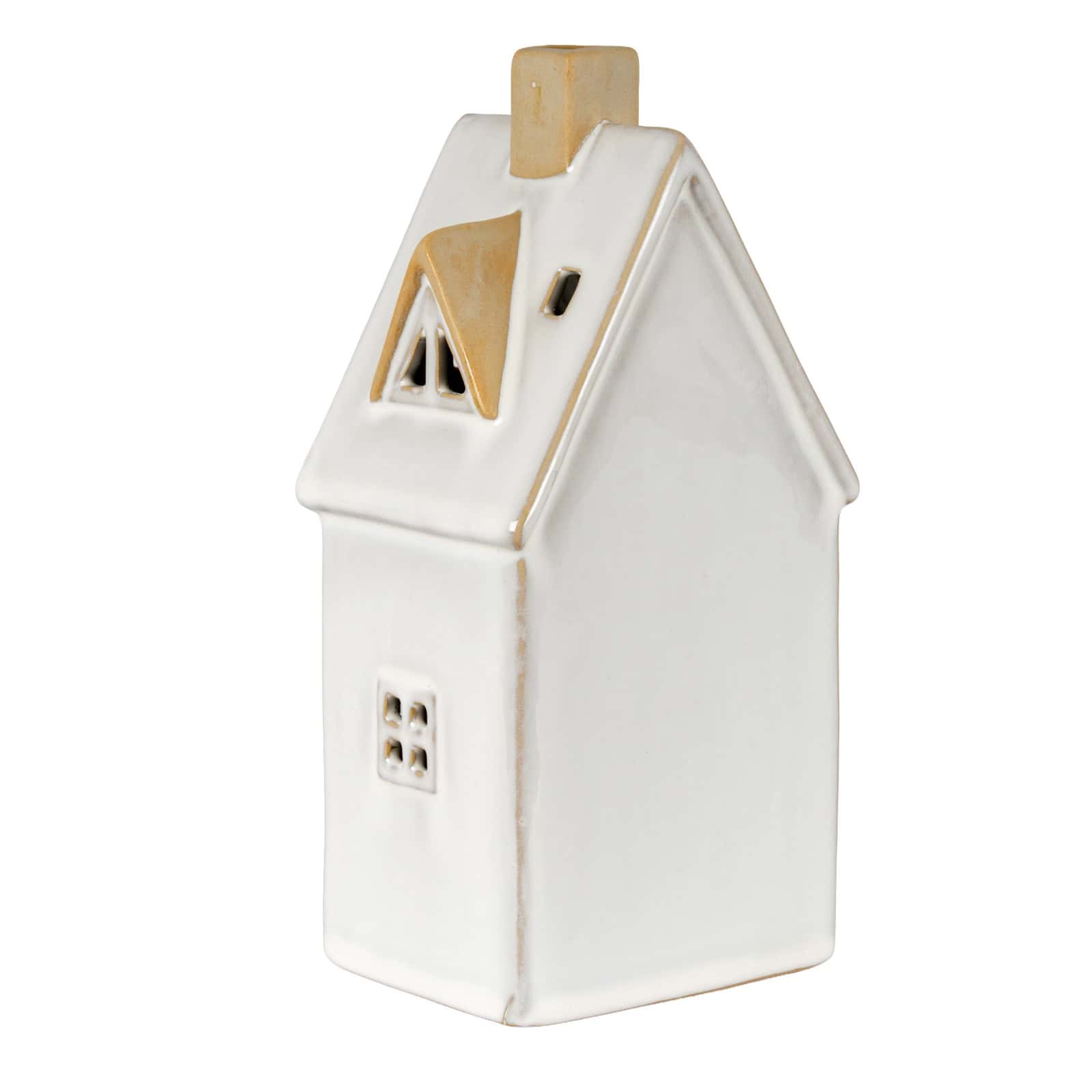 Alora Ceramic Large Townhouse With LED Light – Christmas Decorations