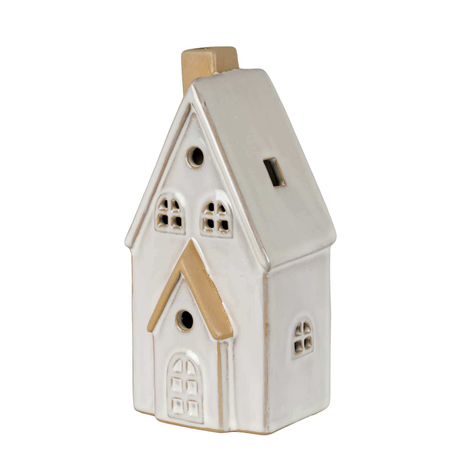 Alora Ceramic Medium Townhouse With LED Light