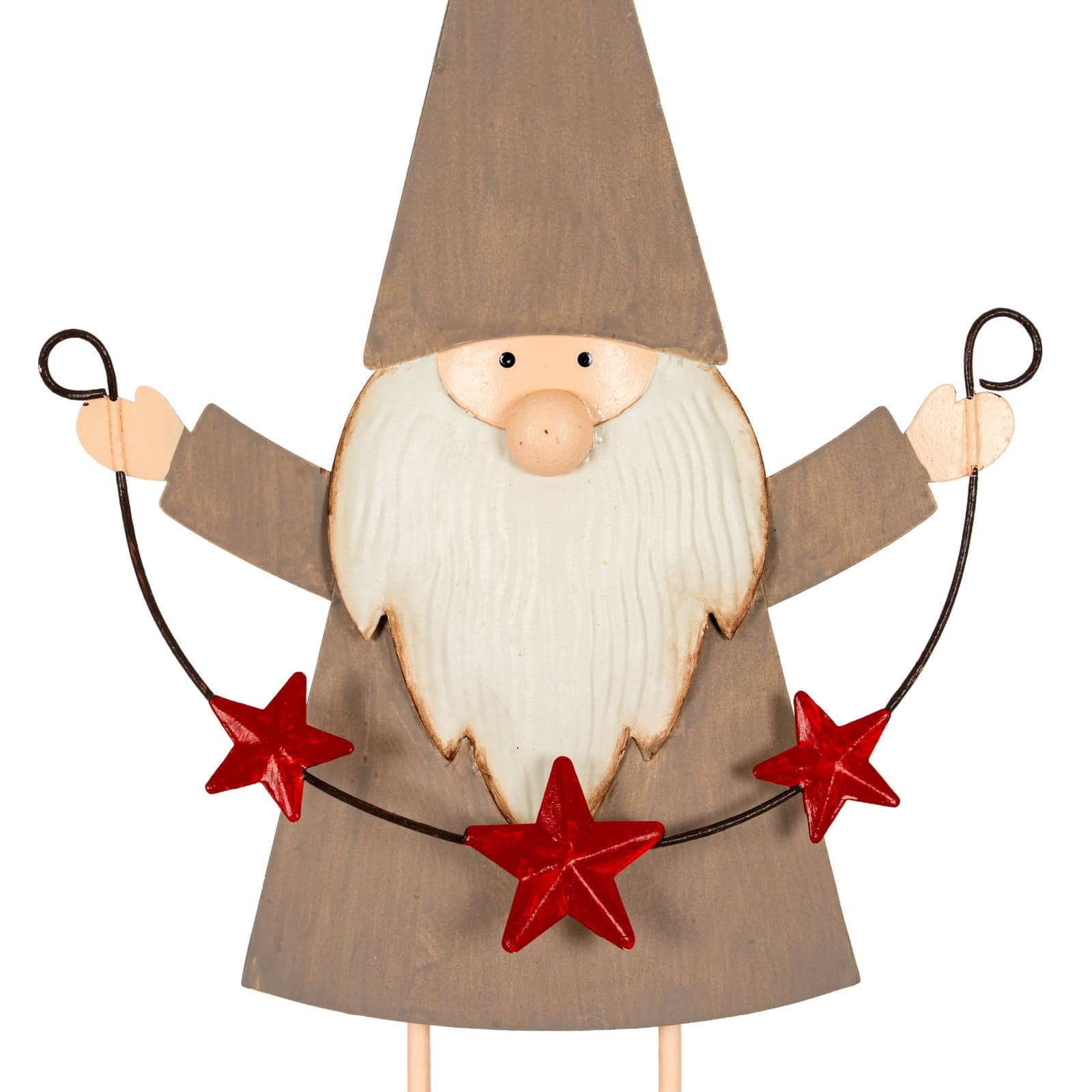 Cheeky Metal Elf with Star Garland – Christmas Decorations
