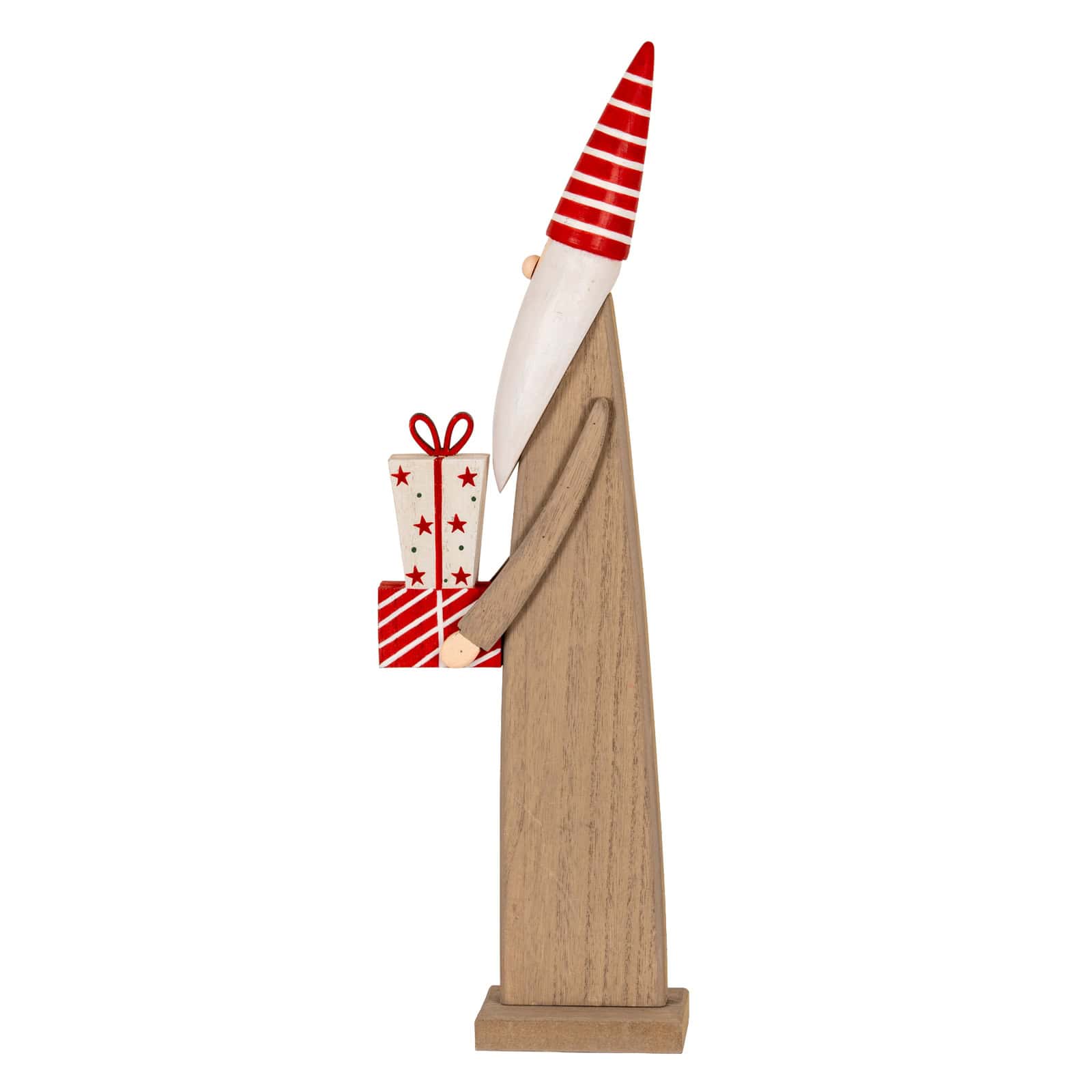 Wooden Festive Elf with Presents – Material: Wood