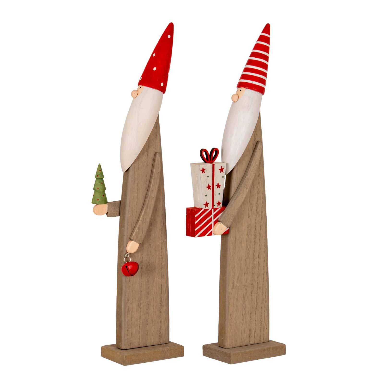 Wooden Festive Elf with Presents – Christmas Decorations