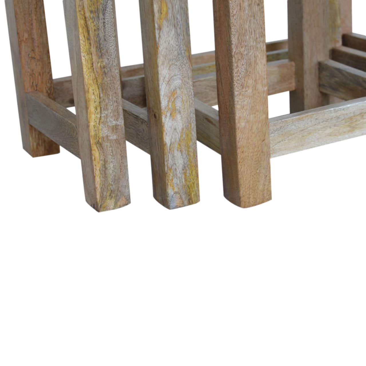 Country Solid Wood Stool Set of 3 – Additional view 2