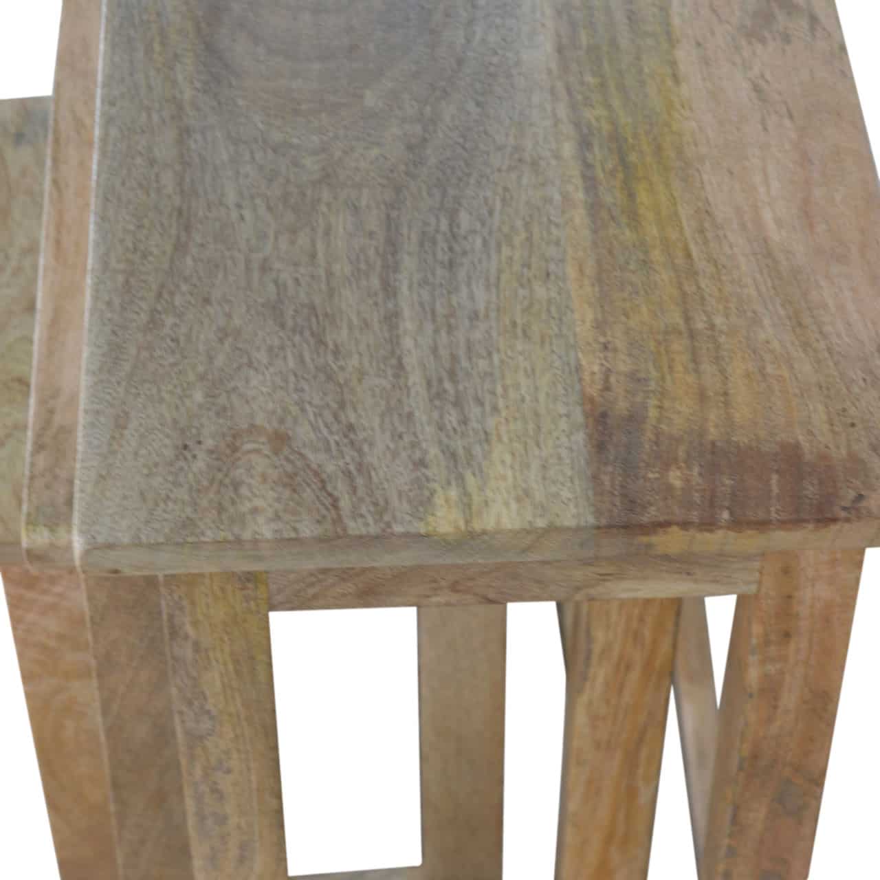 Country Solid Wood Stool Set of 3 – Additional view