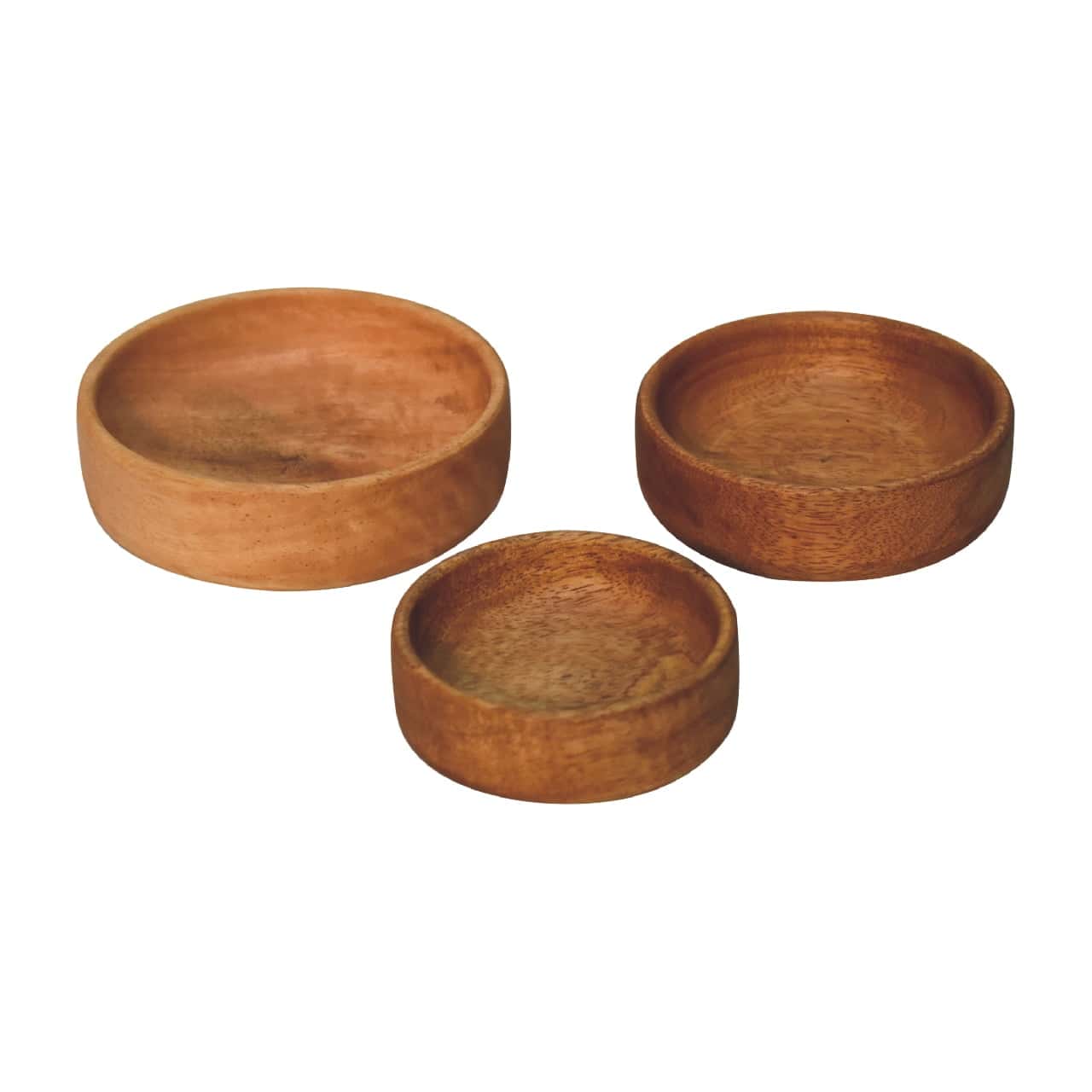 Solid Wood Fruit Bowl Set of 3 – Additional view 2