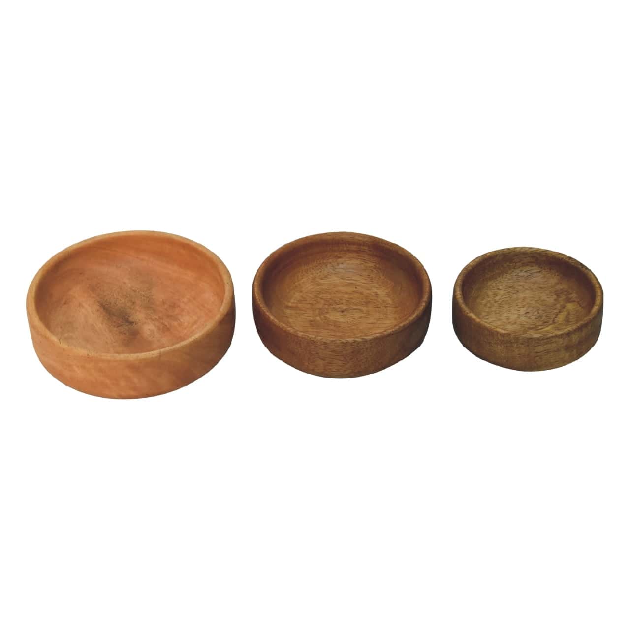Solid Wood Fruit Bowl Set of 3 – Additional view 5