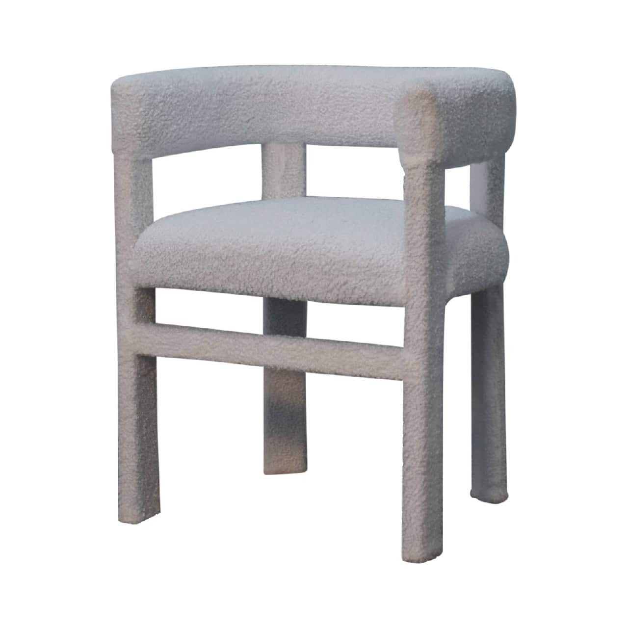 White Boucle Occasional Chair – Occasional Chairs