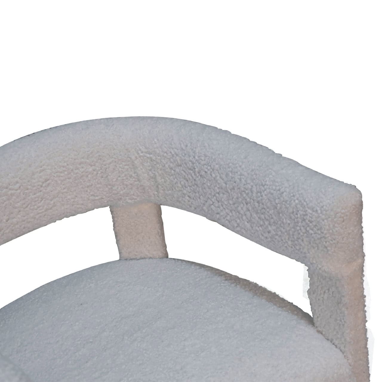 White Boucle Occasional Chair – Additional view 3