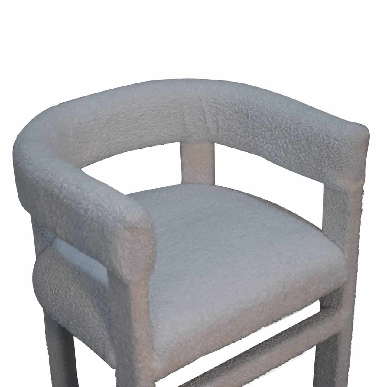 White Boucle Occasional Chair – Additional view 4