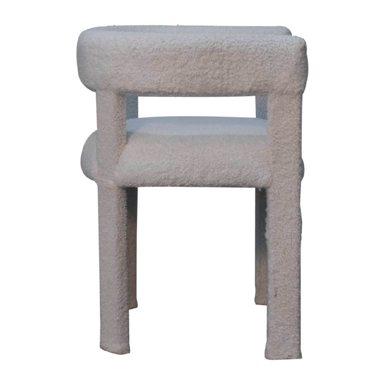 White Boucle Occasional Chair – Additional view 6