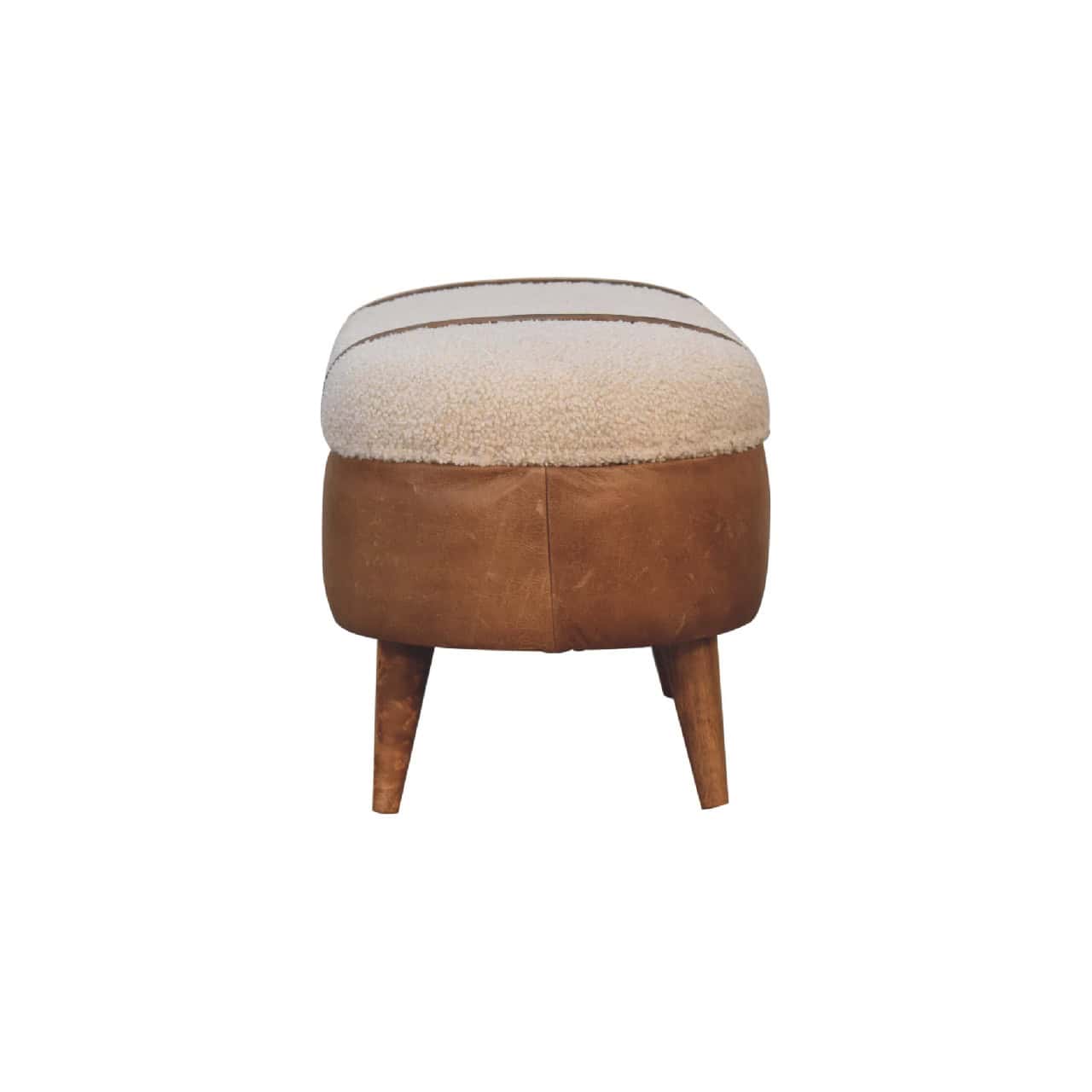 Tan Buffalo Boucle Nordic Bench – Additional view 8