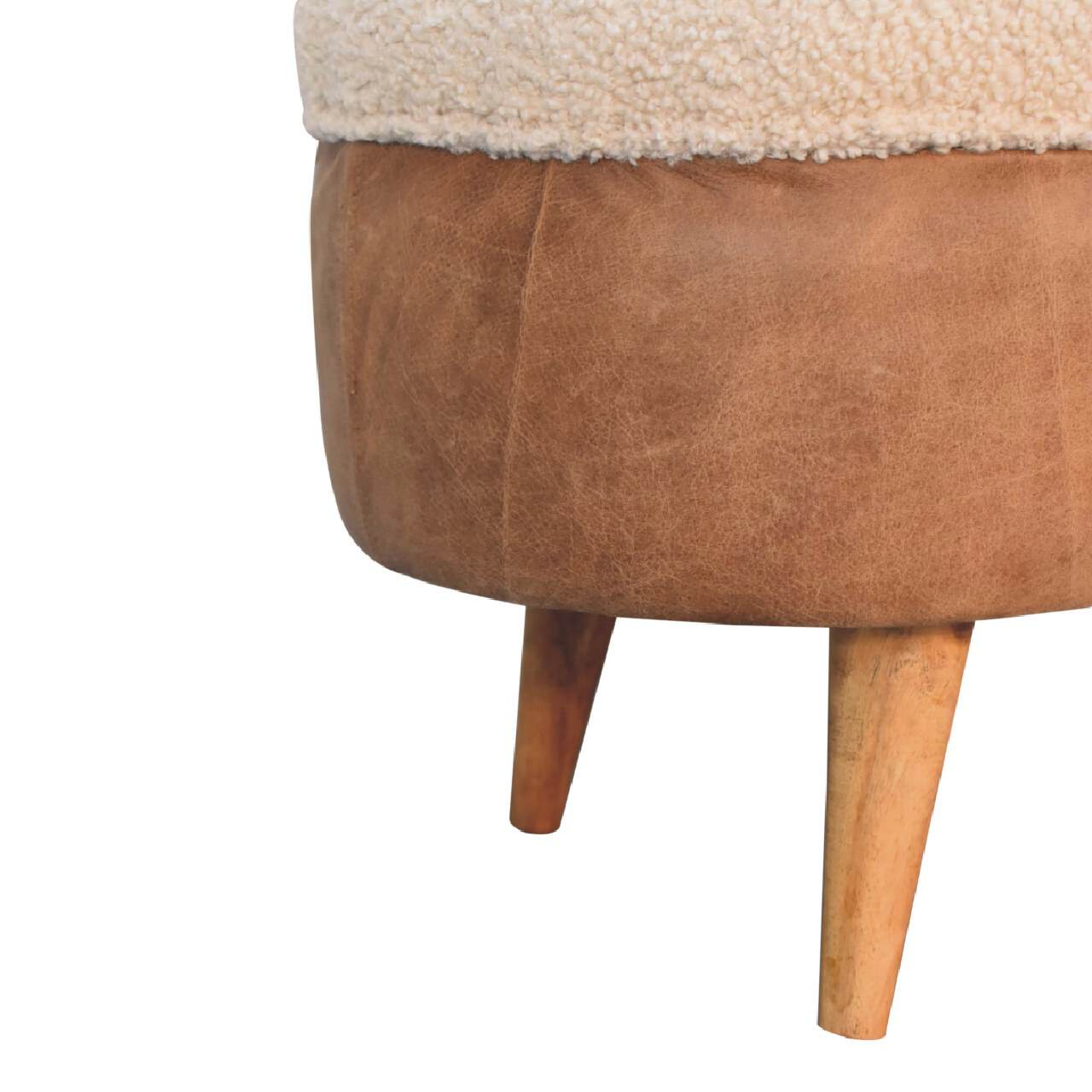 Tan Buffalo Boucle Nordic Bench – Additional view 5