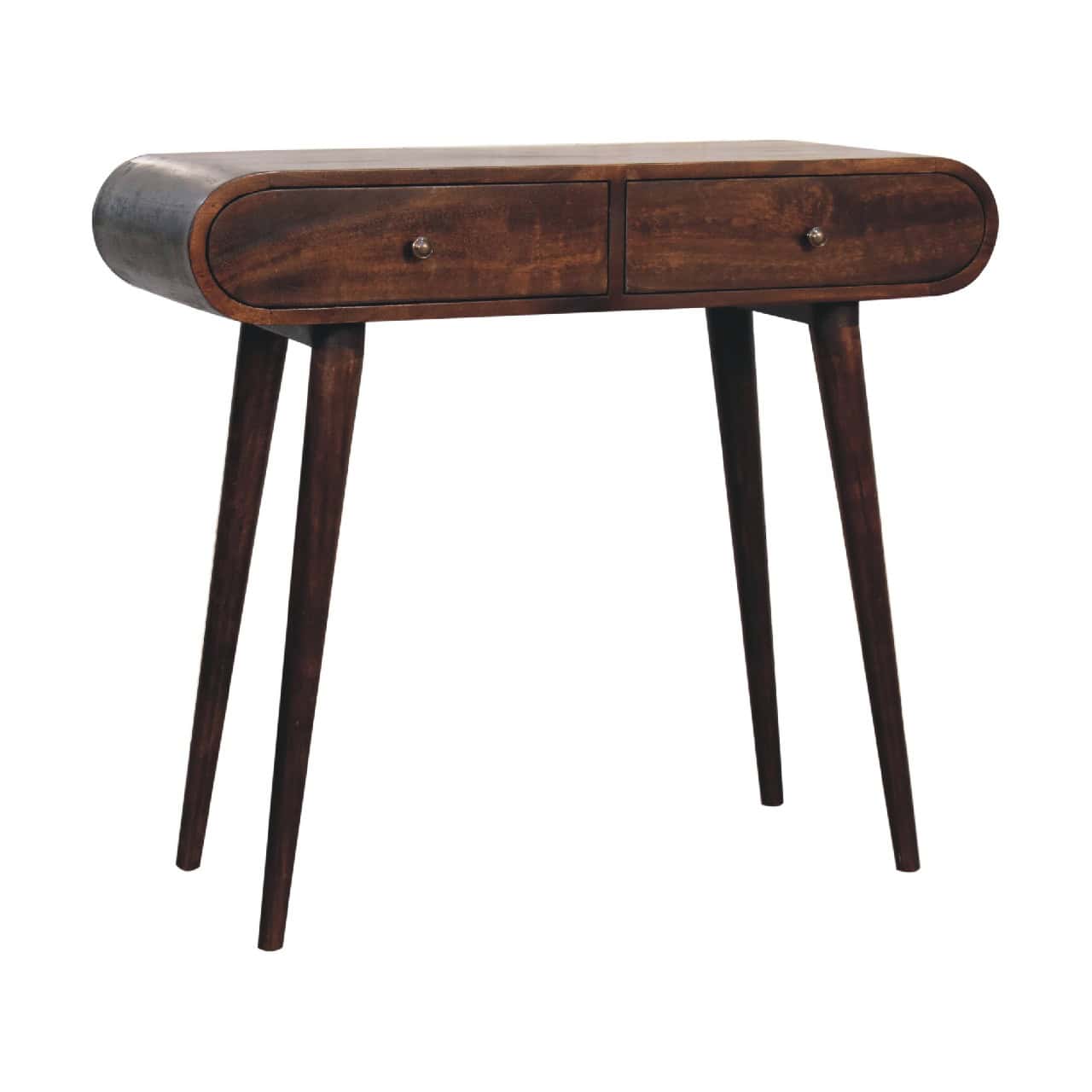 Walnut Curved Edge Console Table – Additional view