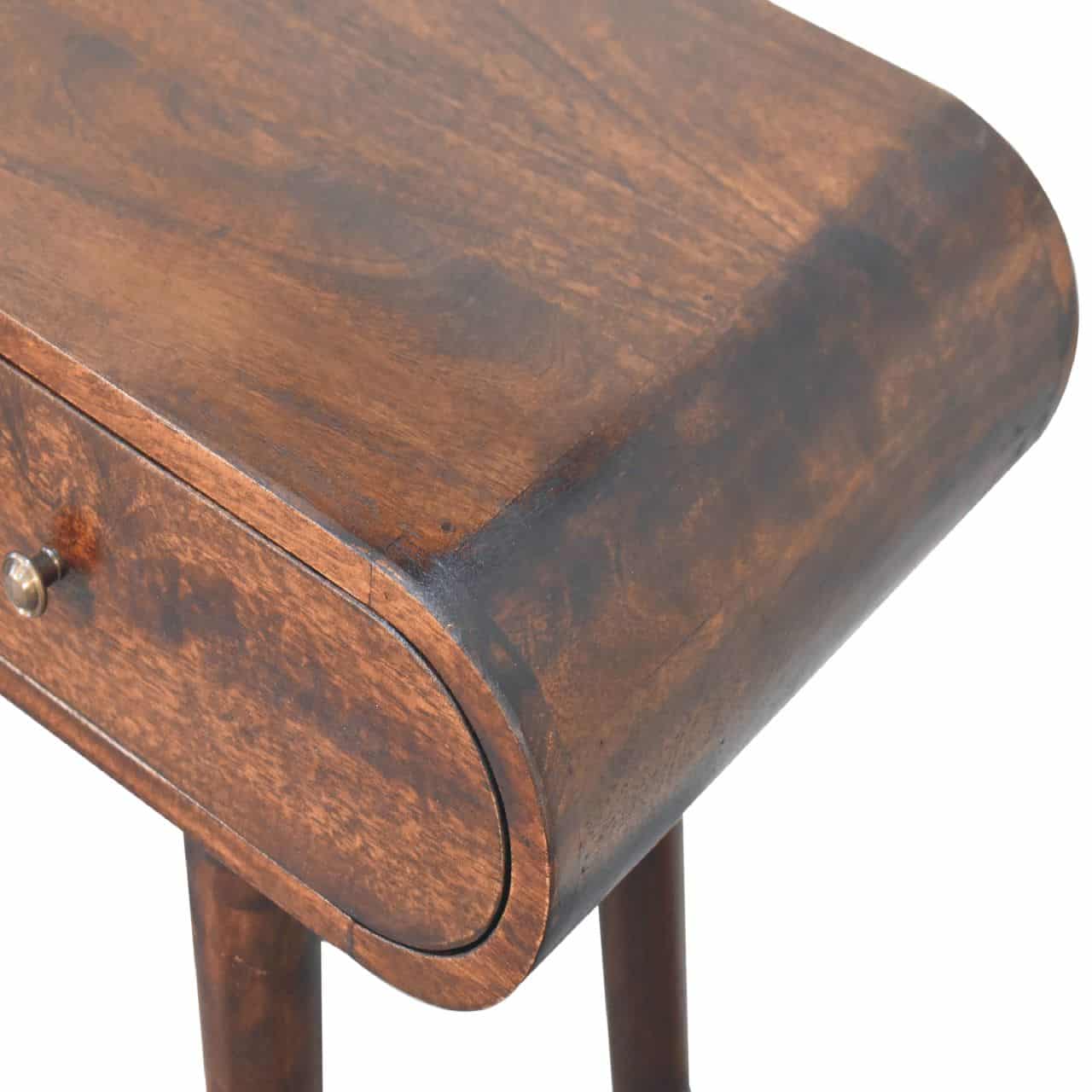 Walnut Curved Edge Console Table – Additional view 3