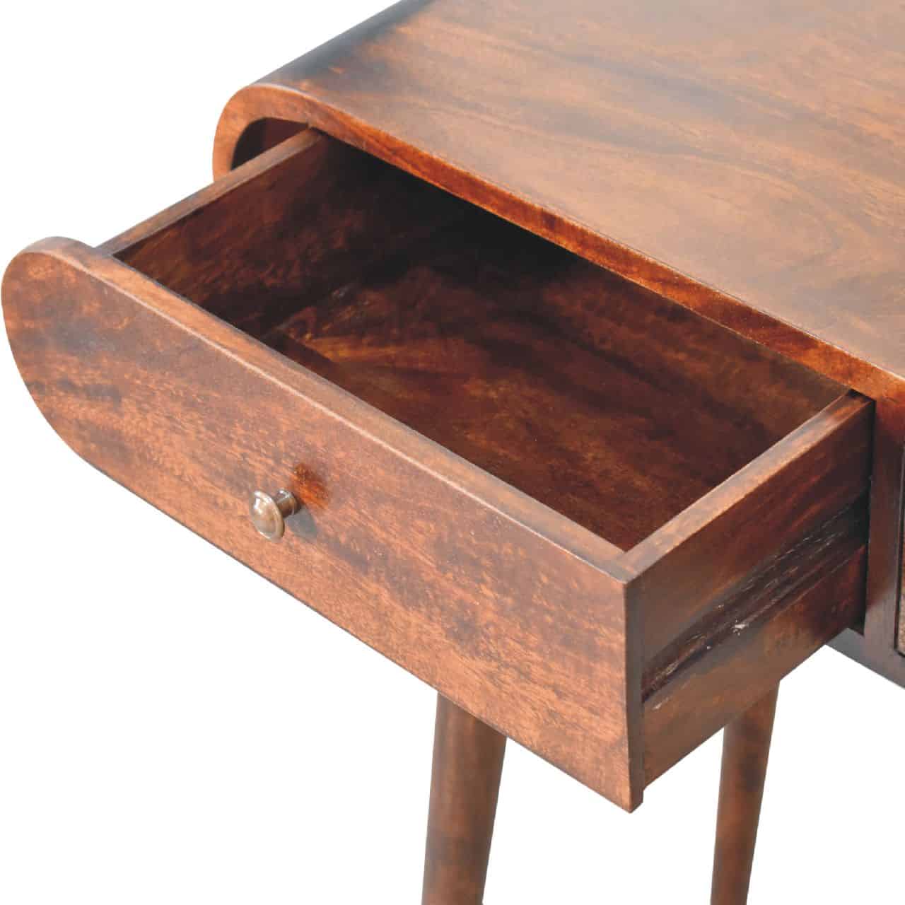 Walnut Curved Edge Console Table – Additional view 4