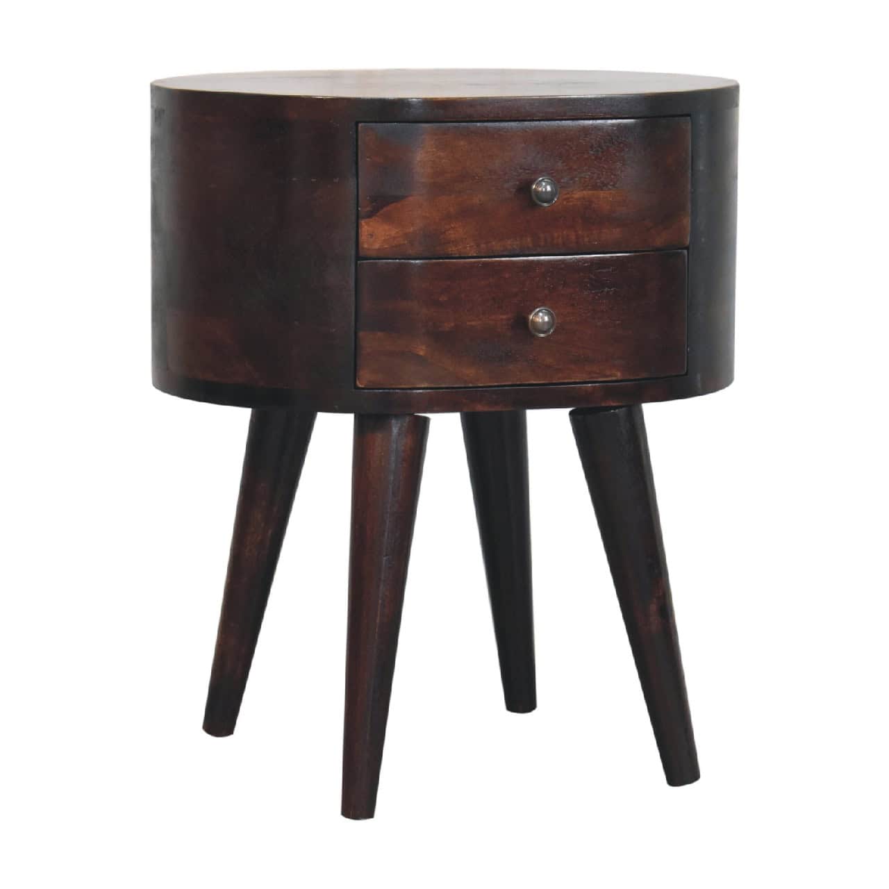 Walnut Rounded Bedside Table – Additional view 2