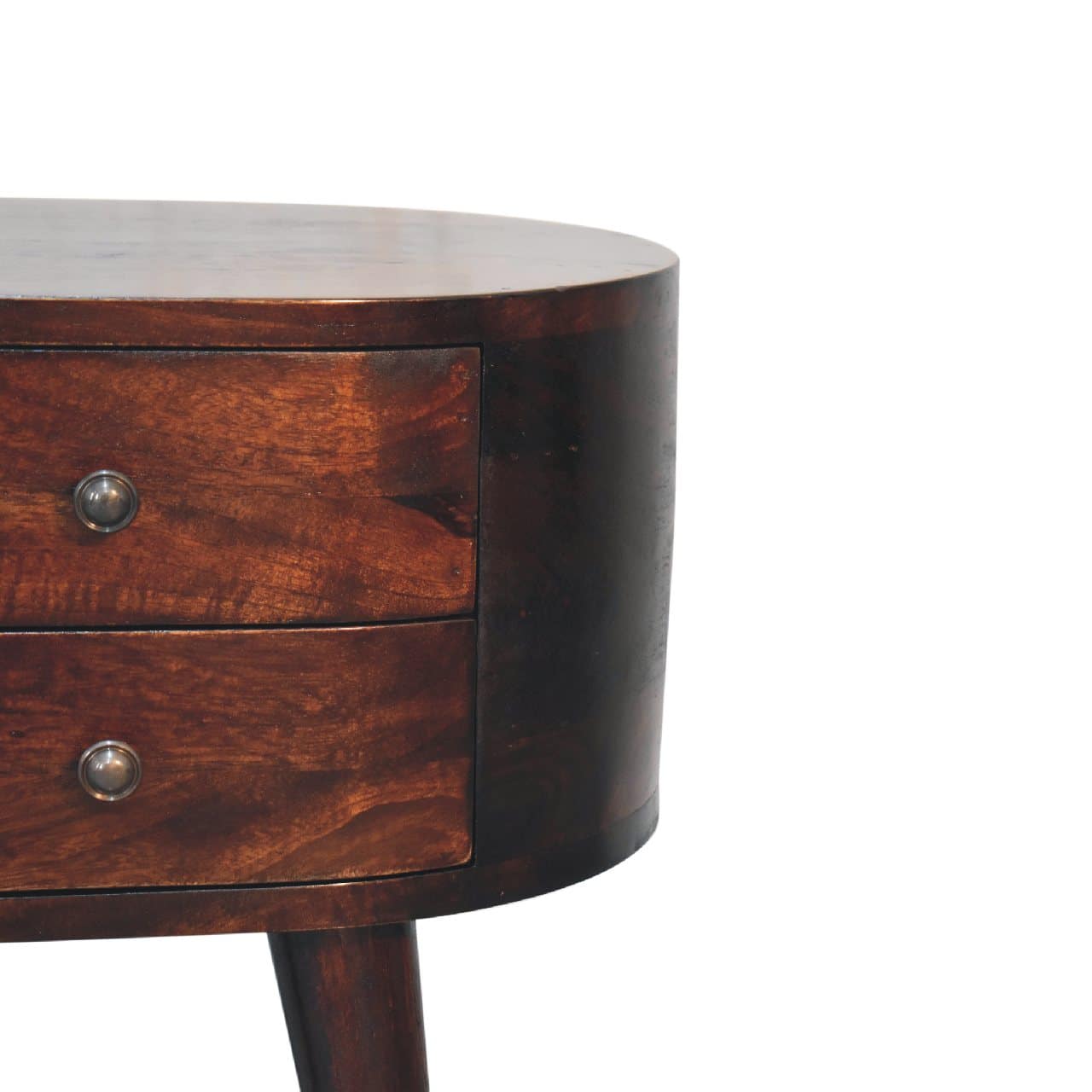 Walnut Rounded Bedside Table – Additional view 3