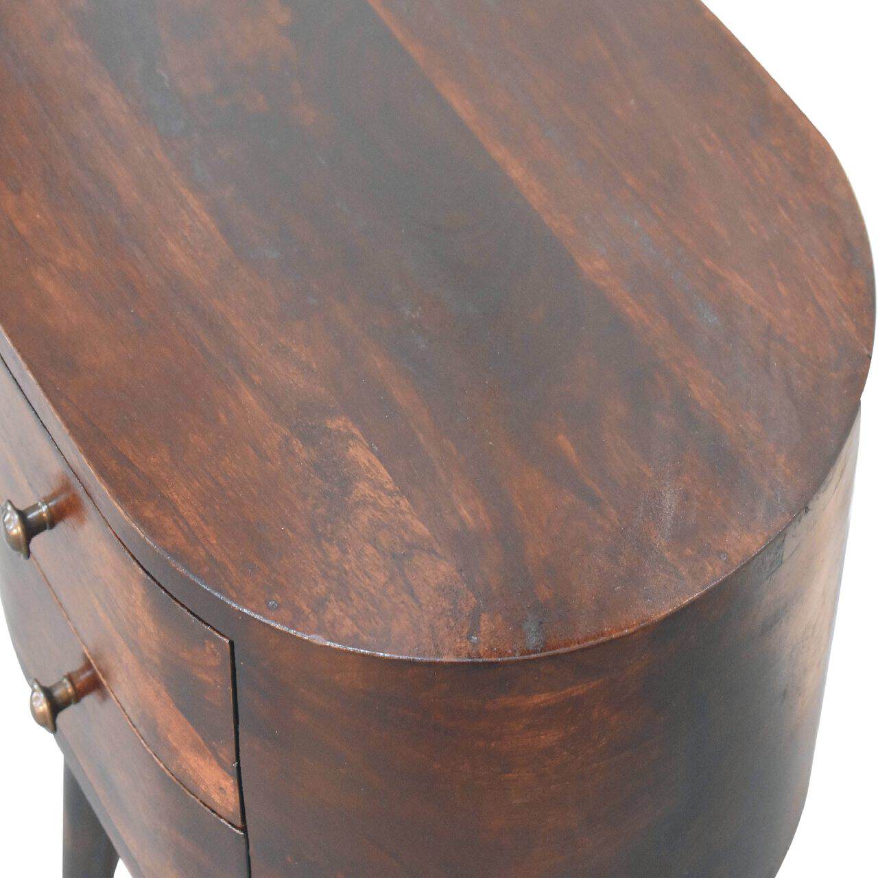 Walnut Rounded Bedside Table – Additional view 4