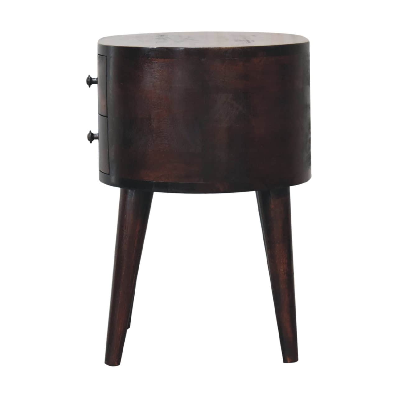 Walnut Rounded Bedside Table – Additional view 6