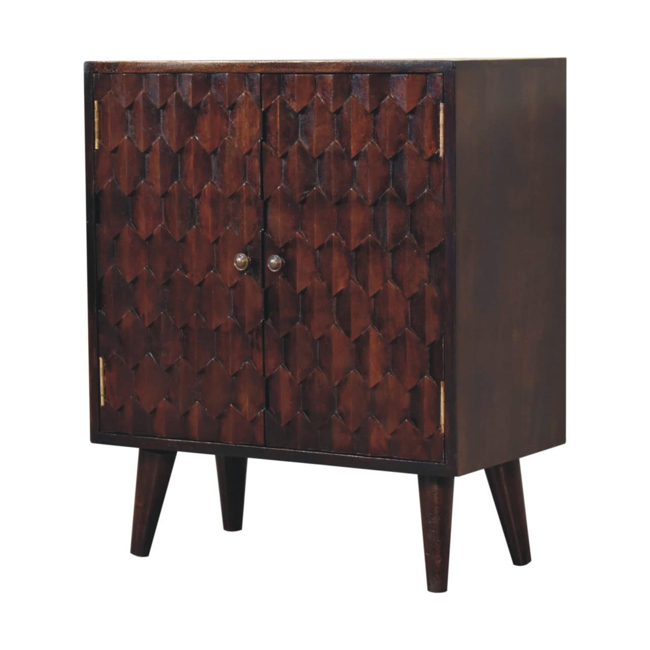 Mini Pineapple Carved Walnut Cabinet – Cabinets