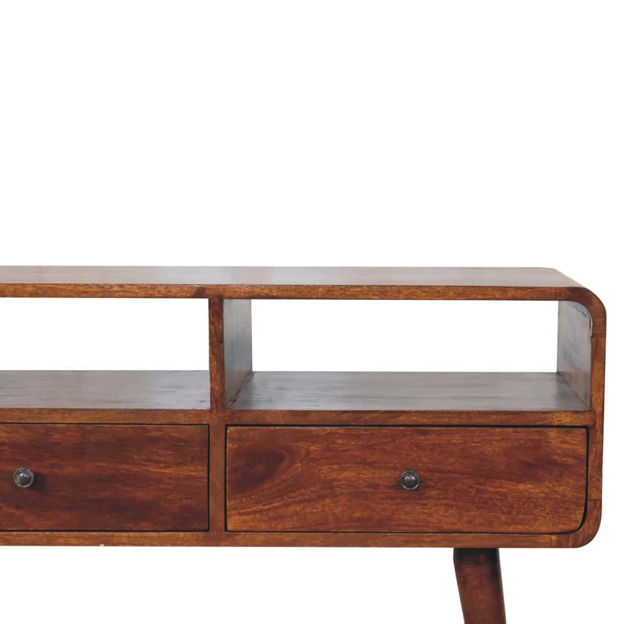 Triple Curved Chestnut Console Table – Additional view 2