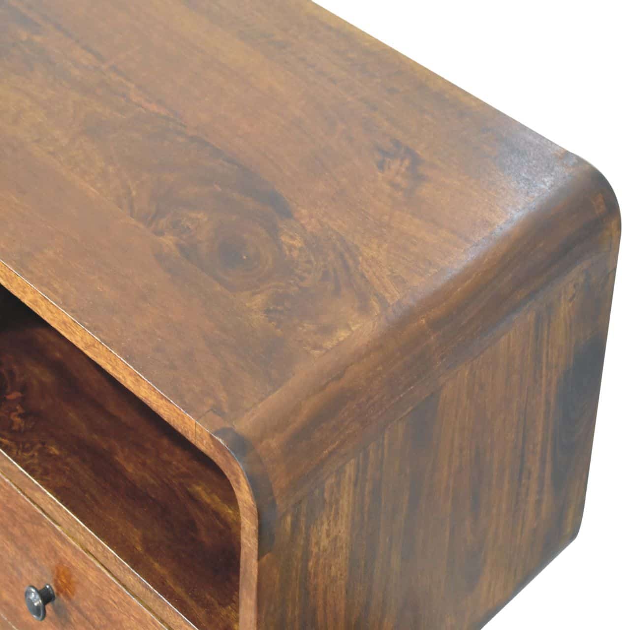 Triple Curved Chestnut Console Table – Additional view 3