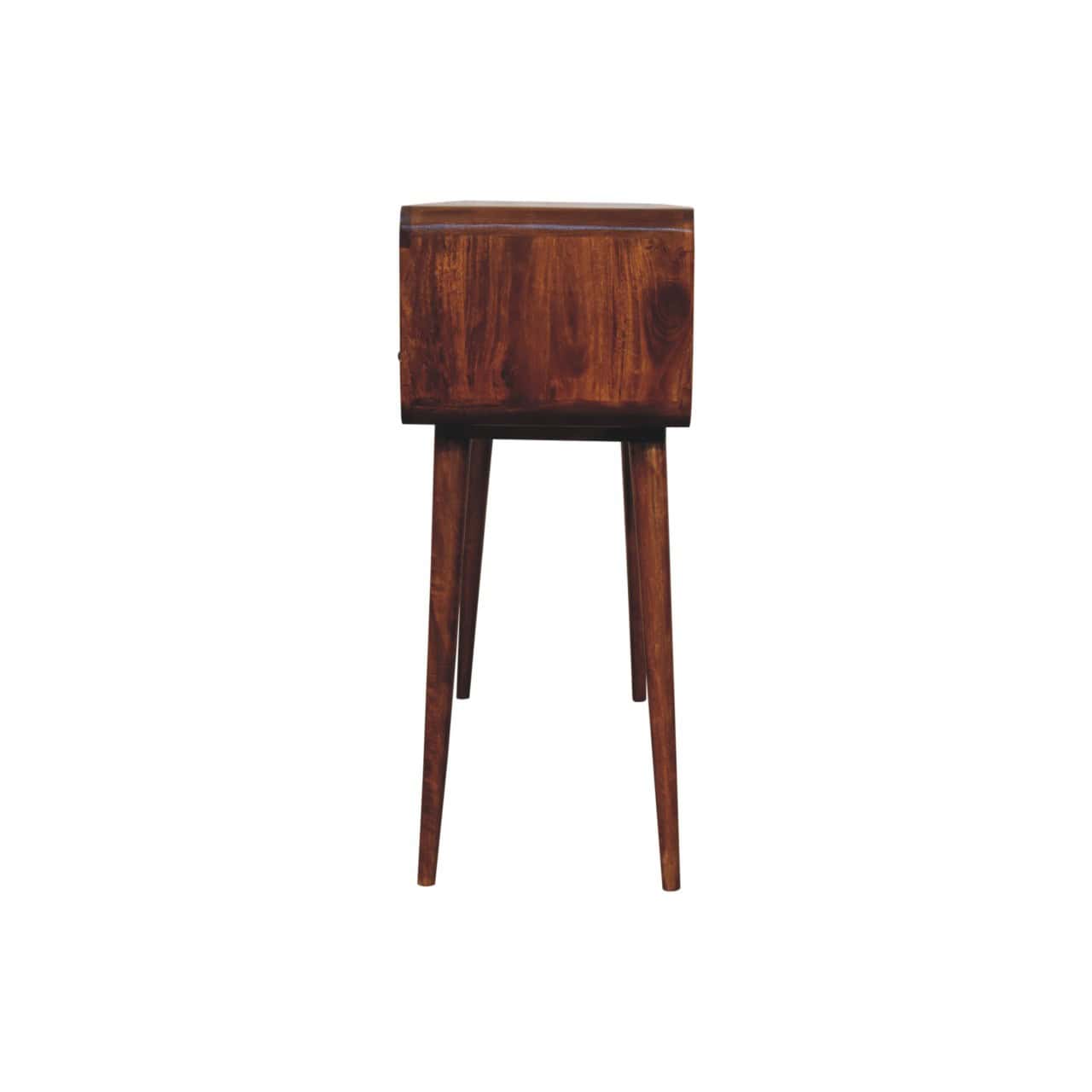 Triple Curved Chestnut Console Table – Additional view 6