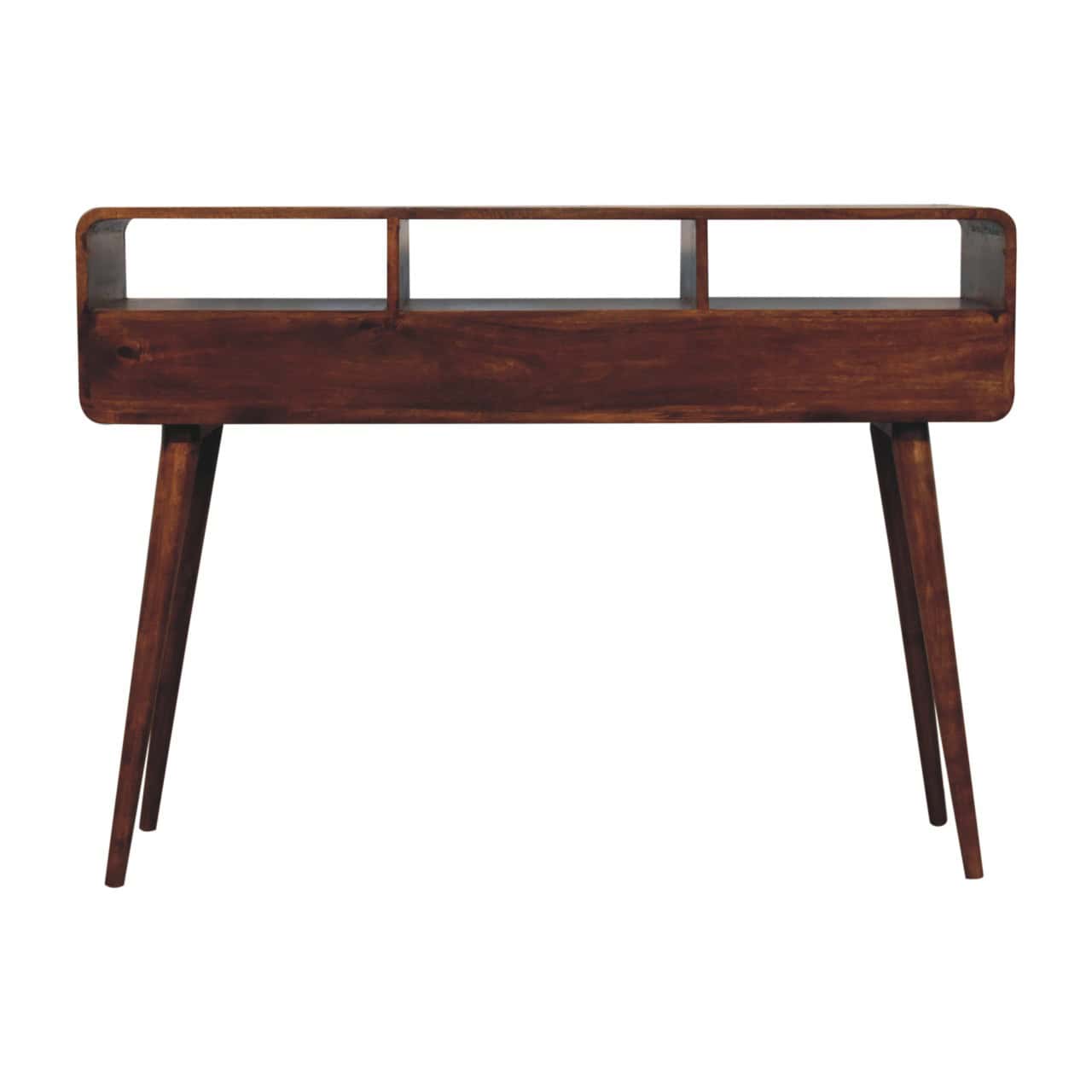 Triple Curved Chestnut Console Table – Additional view 7