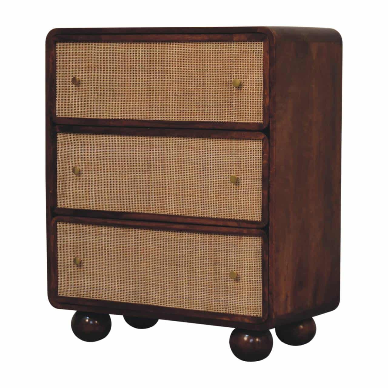 Chestnut Woven Chest – Chest Of Drawers