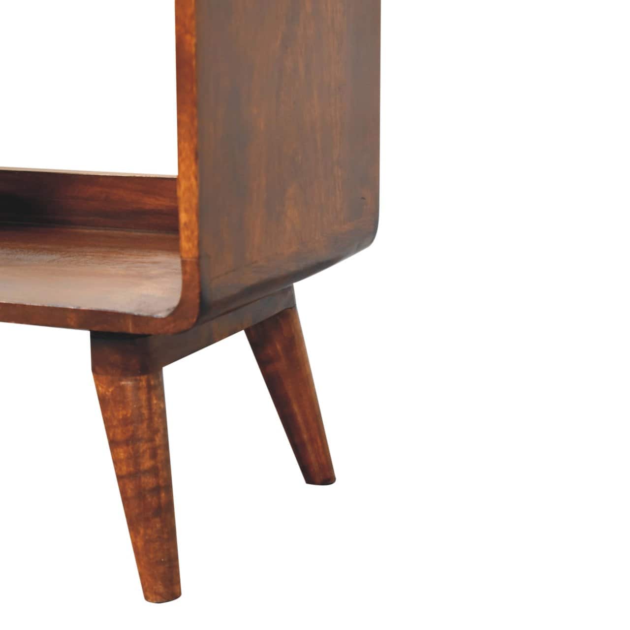 Curved Chestnut Double Slot Media Unit – Additional view 4
