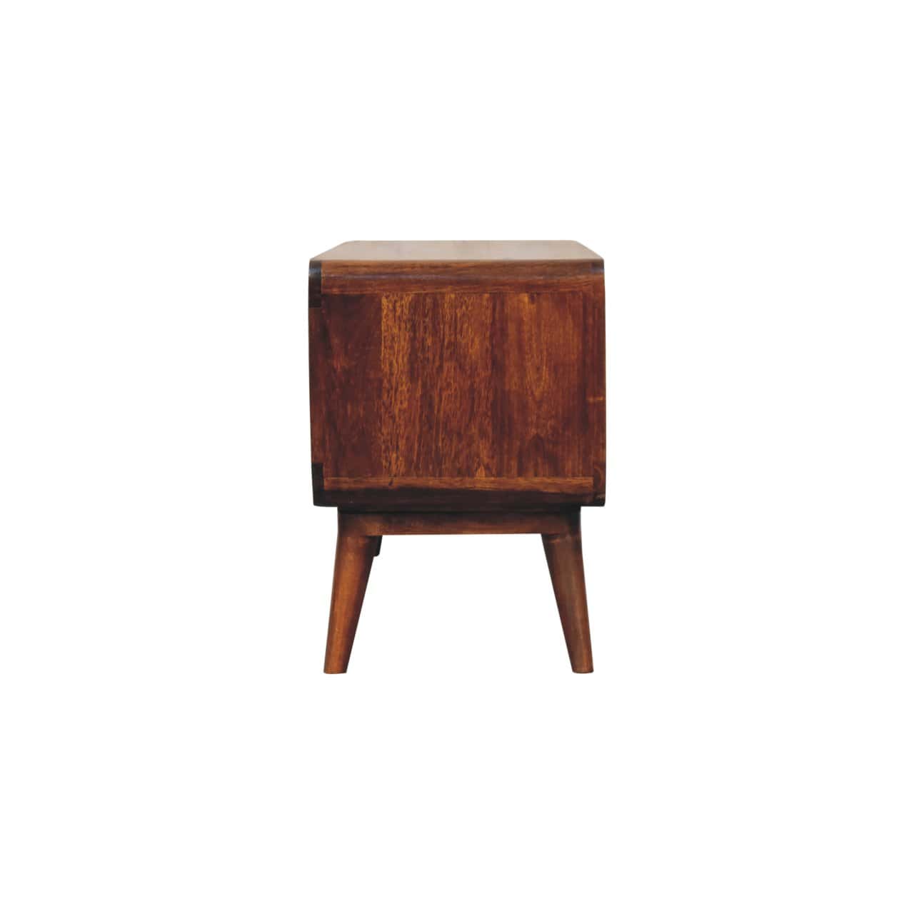 Curved Chestnut Double Slot Media Unit – Additional view 5