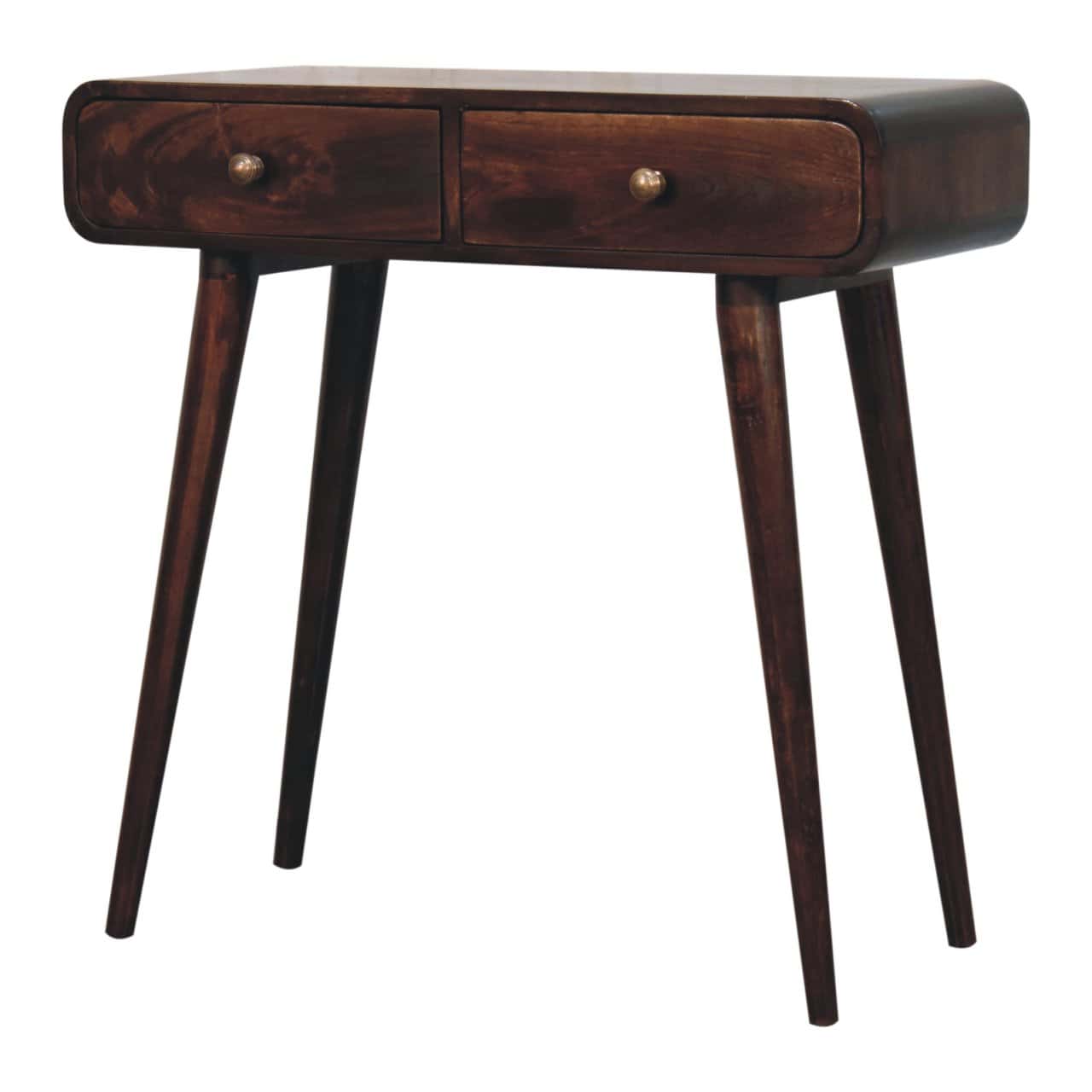 California Walnut Curved Hallway Table – Additional view