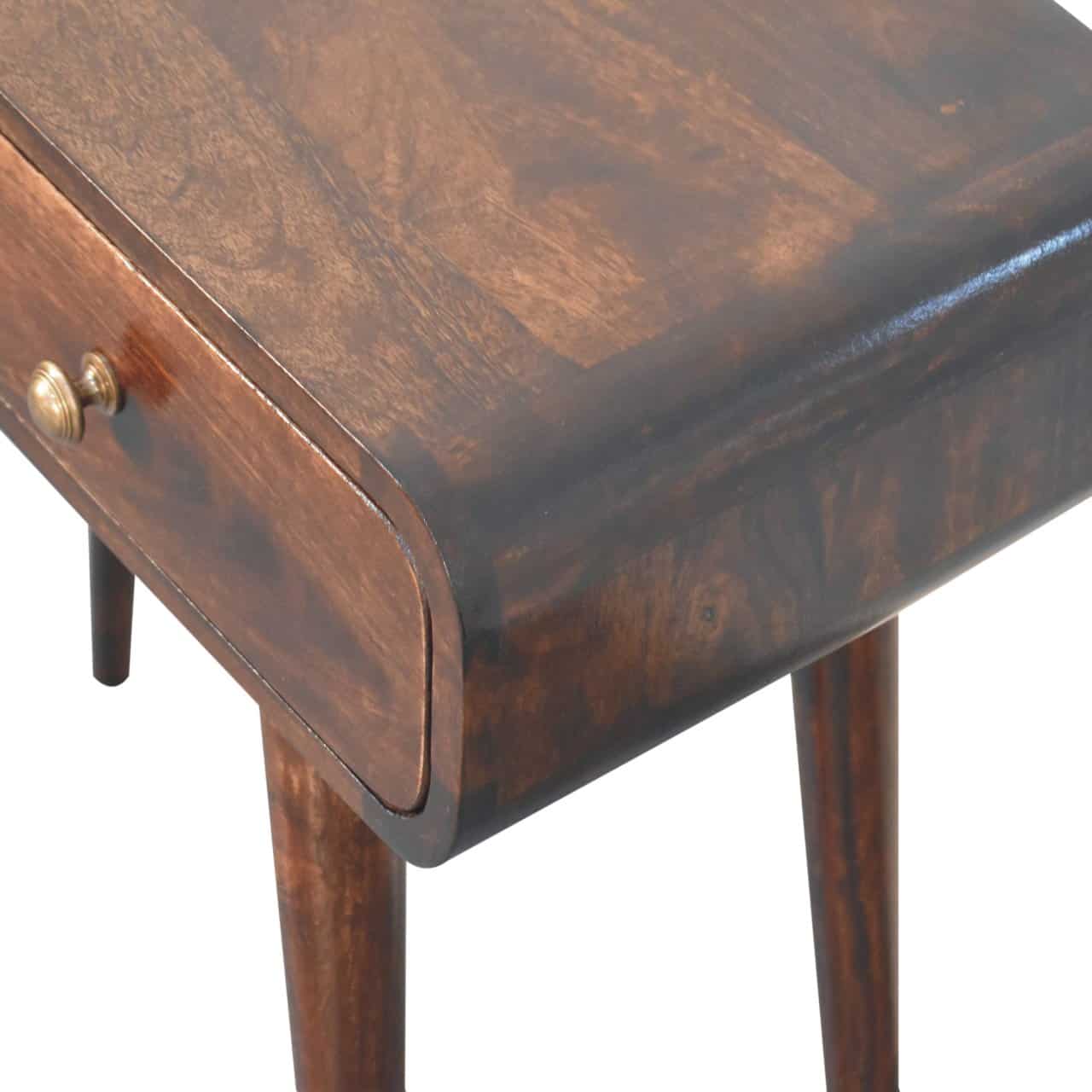 California Walnut Curved Hallway Table – Additional view 3