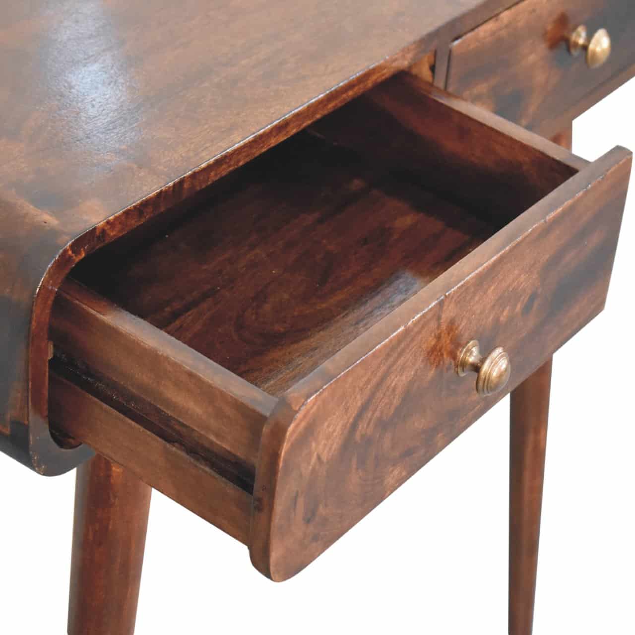 California Walnut Curved Hallway Table – Additional view 4