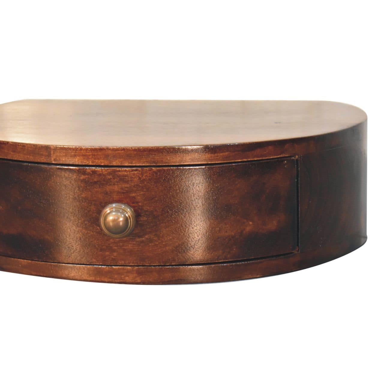 California Walnut Wall Mounted Rounded Bedside – Additional view 2