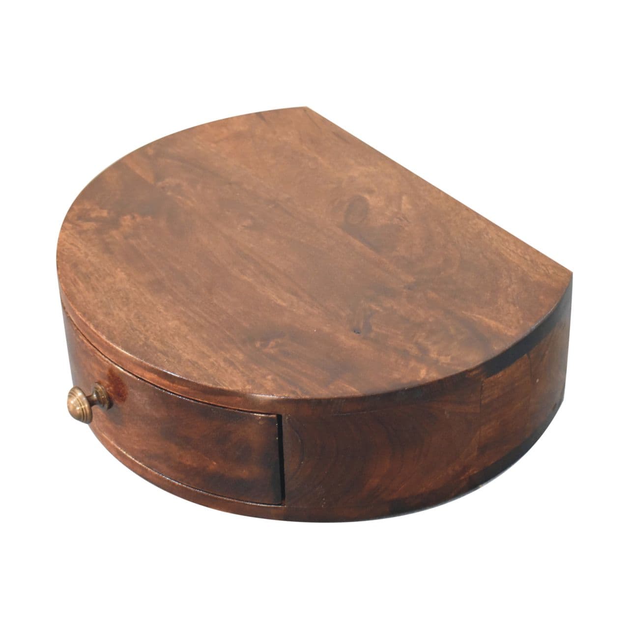 California Walnut Wall Mounted Rounded Bedside – Additional view 3