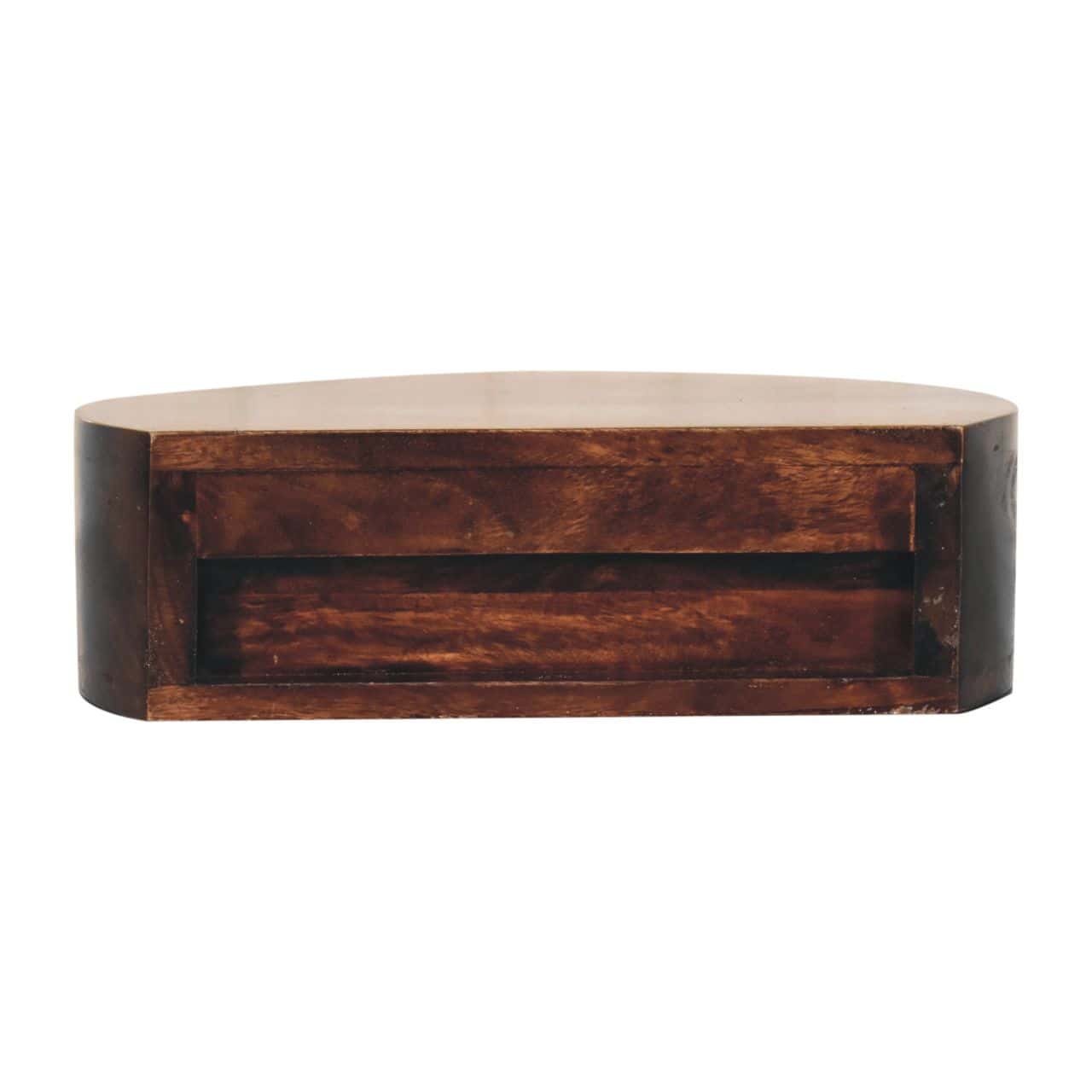 California Walnut Wall Mounted Rounded Bedside – Additional view 6