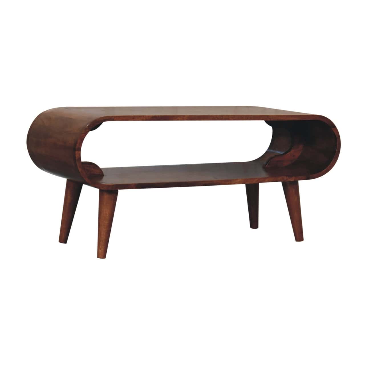 Amaya Nordic Style Honey Caramel Coffee Table – Additional view