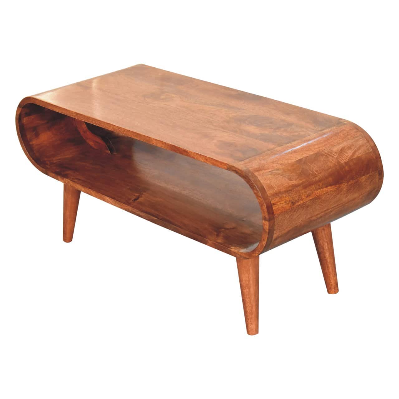 Amaya Nordic Style Honey Caramel Coffee Table – Additional view 3