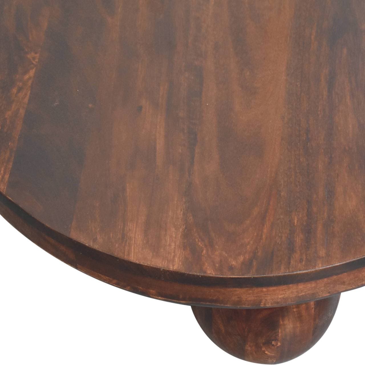 California Walnut Central Table with Ball Feet – Additional view 4