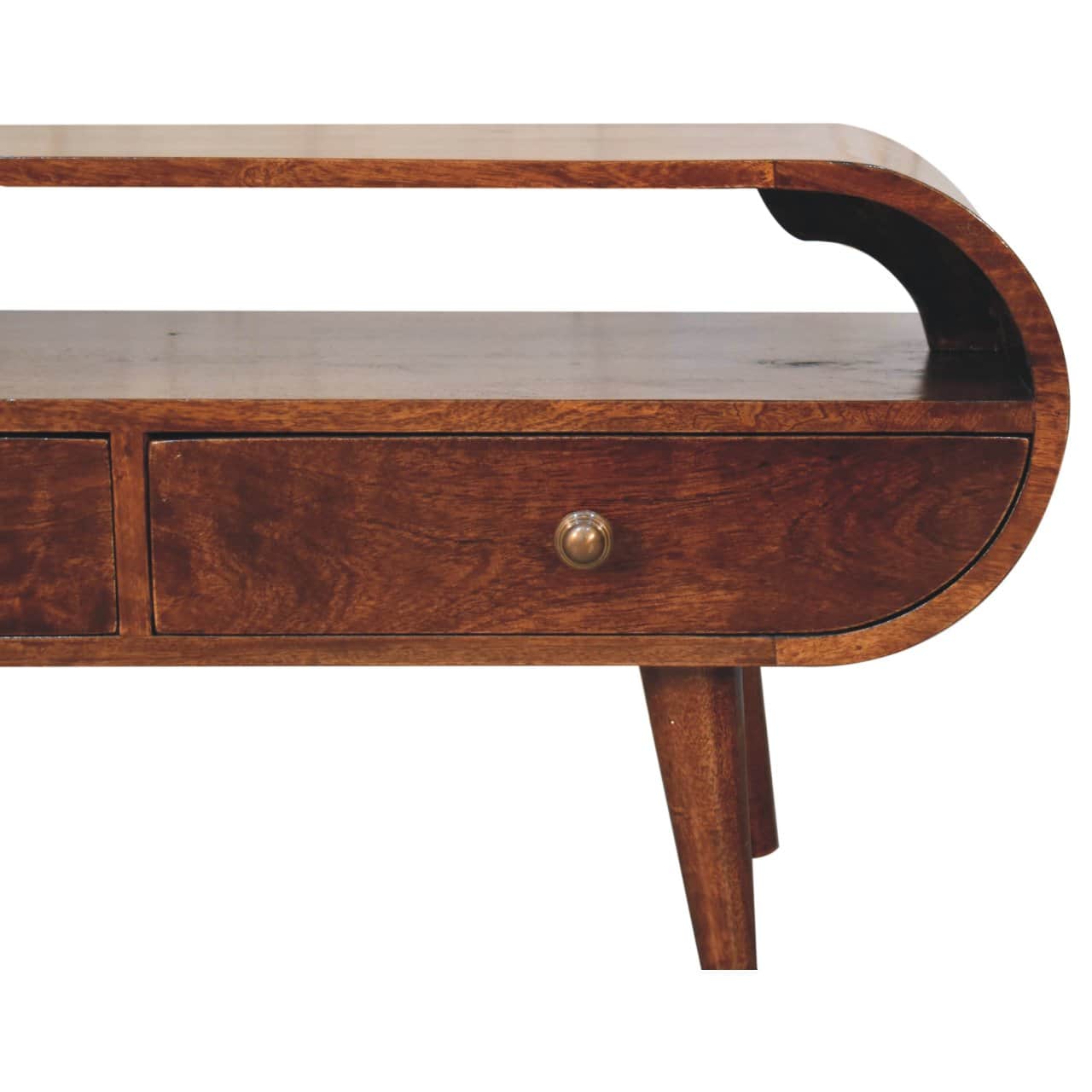 California Walnut Circular TV Stand – Additional view 2