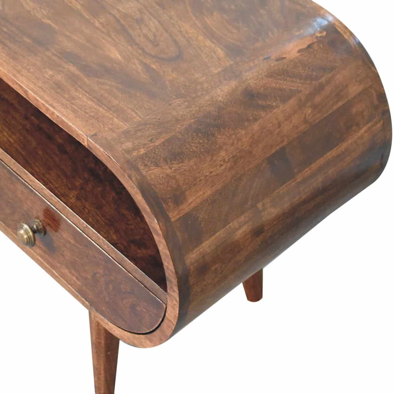 California Walnut Circular TV Stand – Additional view 3