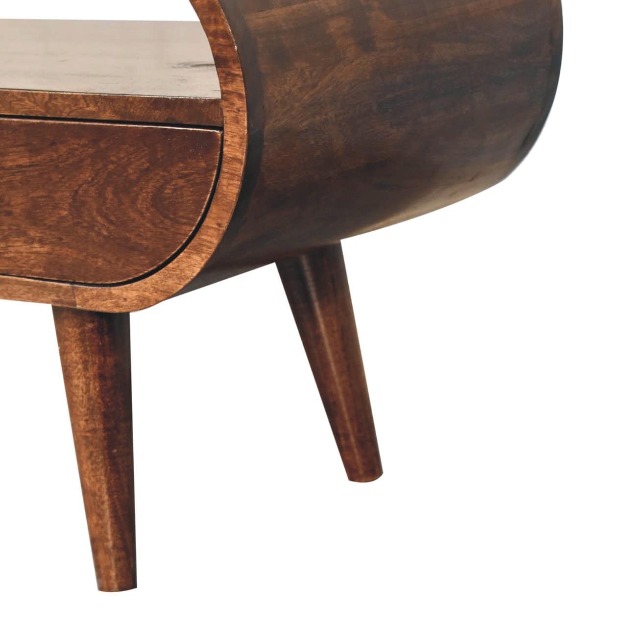 California Walnut Circular TV Stand – Additional view 5