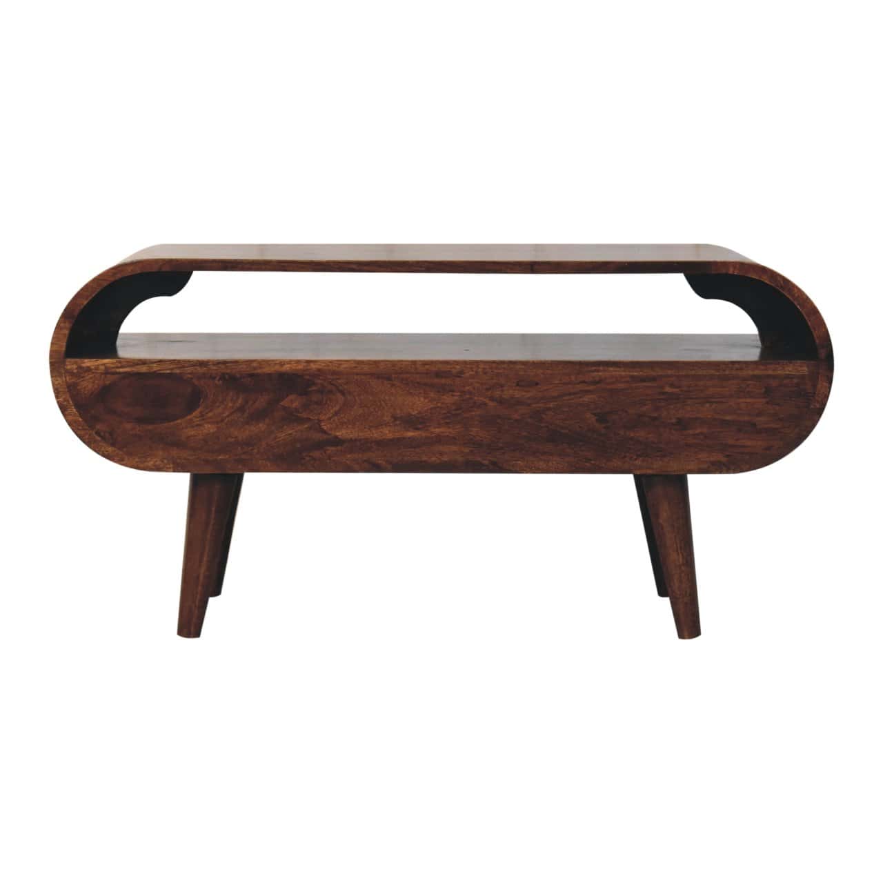 California Walnut Circular TV Stand – Additional view 7
