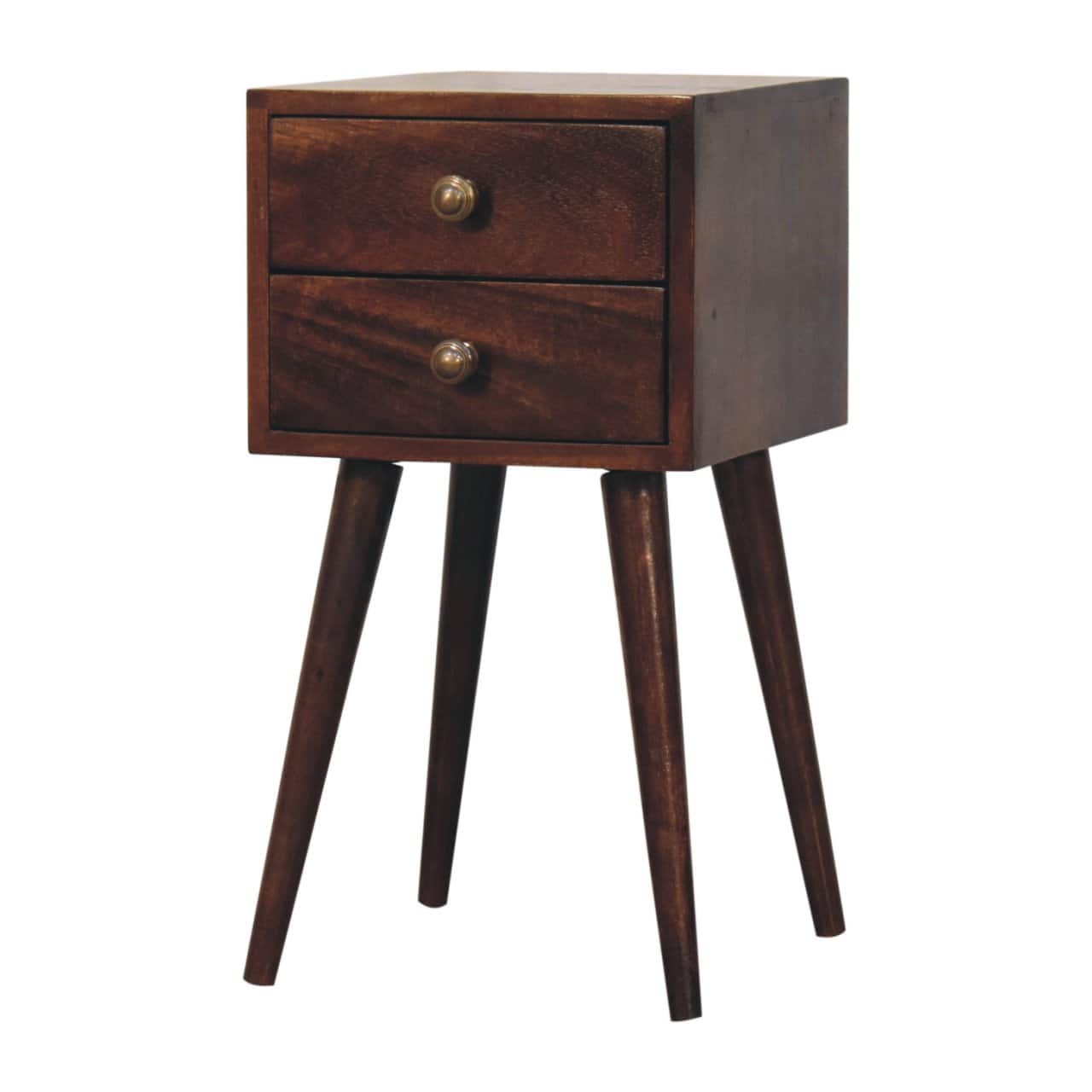 Mini 2 DrawerCalifornia Walnut Bedside – Bedside Tables