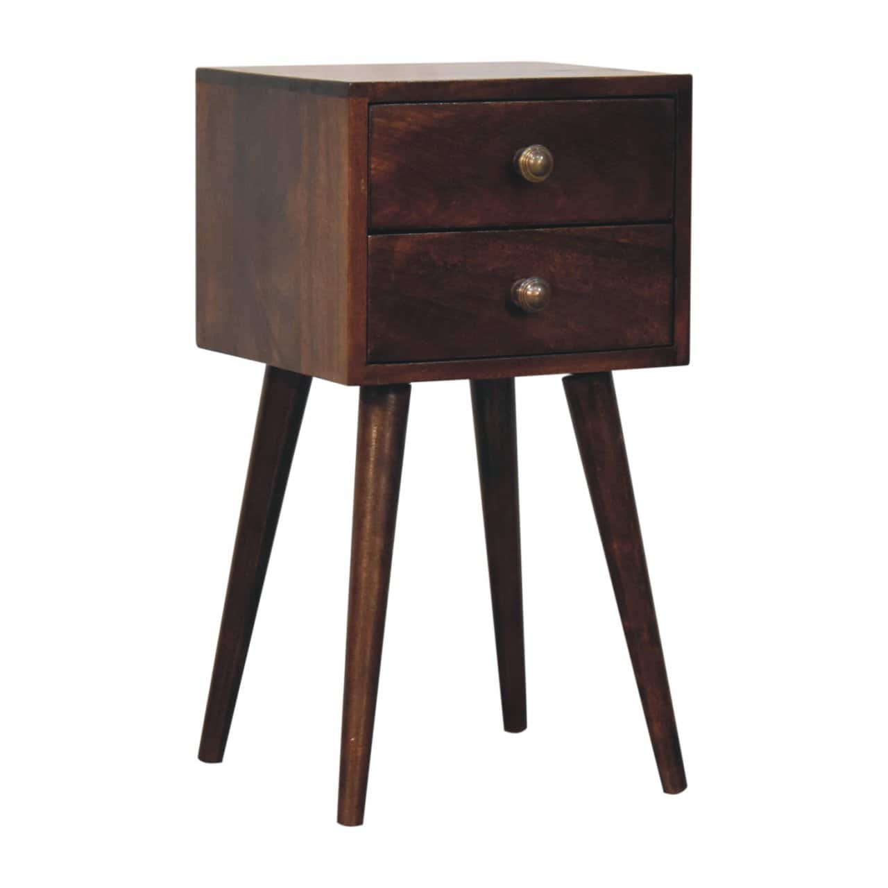 Mini 2 DrawerCalifornia Walnut Bedside – Additional view