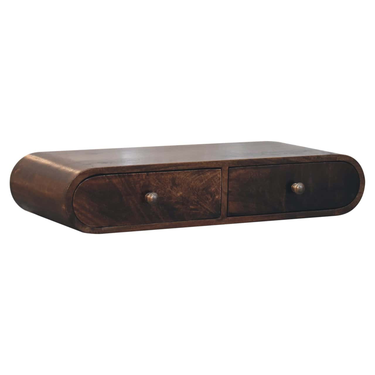 Wall Mounted California Walnut Console Table – Console Tables
