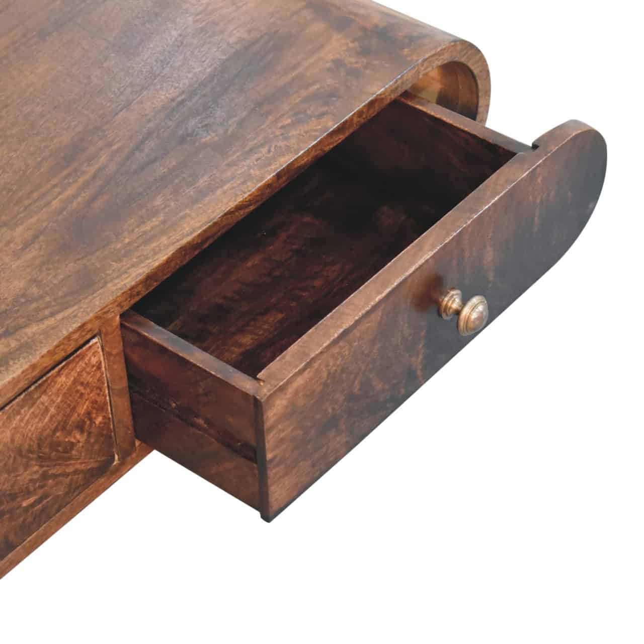 Wall Mounted California Walnut Console Table – Additional view 4